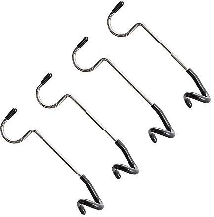Toddmomy 4pcs Camping Hooks Multi-functional Light Hangers for Lanterns Clothes Bags Portable and Versatile for Outdoor Camping Use for Hanging Lights Bird Feeders and More