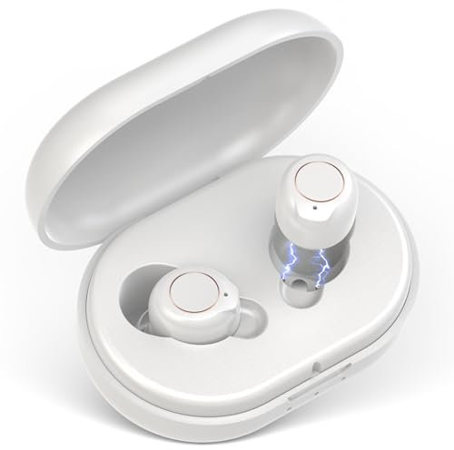 Swaloo Hearing Aids for Seniors Rechargeable with Intelligence Noise Cancelling, Suitable Crowd with Mild Hearing Loss, Premium Comfort Design Invisible Hearing Amplifiers Noise Reduction（White）