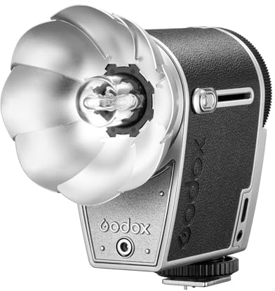 Godox Lux Cadet Retro-Kamerablitz,Eingebauter Akku GN10 mit 7-stufiger Blitzleistung,6200 K ± 300 K mit optischer Steuerung S1/S2,On-Camera-Blitz für Canon,für Nikon,für Sony,für Fuji,Olympus Kamera