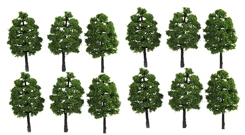 NUOBESTY Baum Miniatur 100 STK Baumhaus Halloween- Künstliches Moos Miniaturbäume Für Modelle Papierbecher Zubehör Landschaftsdekoration Pflanze Landschaftsbaum Zylinder Kiefer Schmücken Modellbäume