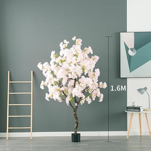 Decoración de flores de cerezo for la oficina en el hogar: mejore su espacio de trabajo con la serena belleza de las flores de cerezo artificiales, brindando un ambiente tranquilo e inspirador(Champag