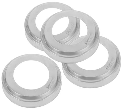 Milisten 4pcs Stainless Steel Pool Handrail Covers Round Tube Inground Pool Ladder Spa Banister Toppers