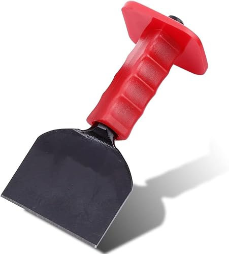 Monkey King Bar 100x225MM Masonry Wide Chisel,Cold Chisel with Hand Guard for Tile Concrete adhesives Heavy-Duty Stone Carving Tool for Professional and DIY Projects