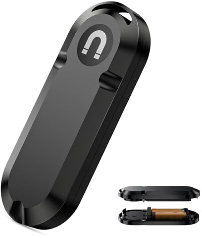 Rastreador de larga duración (1 pieza hasta 10 años de uso de pilas AA), compatible con iPhone, iPad, Find My, magnético y autoadhesivo, localizador de objetos para coche, equipaje, etc