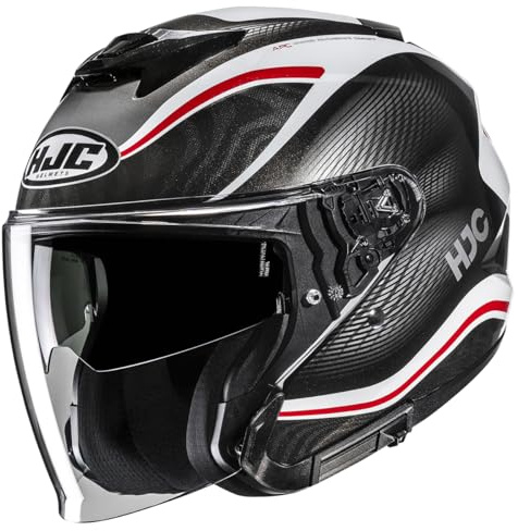 HJC, Casque Moto Jet I31 DEPE Black/Red MC1, L