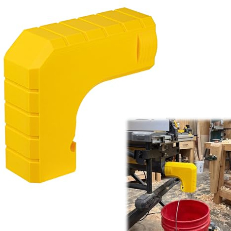 Dust Collection Adapter for DeWALT DWE7485 Table Saw, Snap-On Dust Port with Hook, Compact Design for Efficient Sawdust Collection, Easy Tool-Free Installation