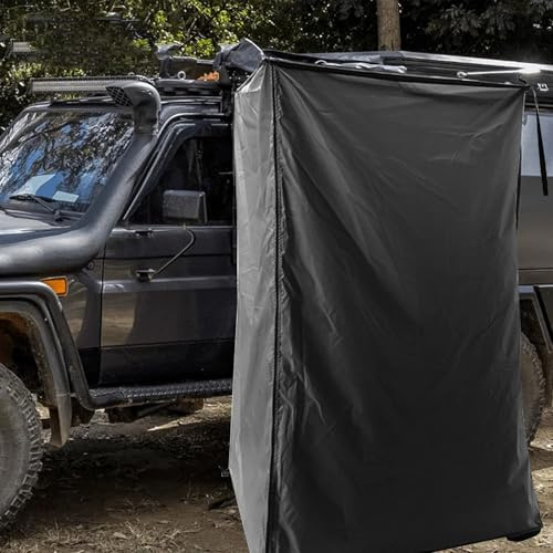 Ysislybin Duschzelt Camping für Auto, Tragbare Oxford Wasserdicht Toilettenzelt für Wohnmobil Van, Privatsphäre Schutzräume für Outdoor Campingdusche, Ohne Halterungen