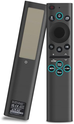 Gvirtue BN59-01385A Remote Control Compatible with Samsung Solar Voice Remote Control with Eco-Solar Charging (Light/USB-C), Voice Search, Compatible with Samsung QLED/4K/8K Crystal UHD 2018-2025 TVs