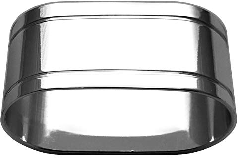 SILBERKANNE Serviettenring oval 5,5x3x2,5 cm für Stoffservietten Premium Silber Plated edel versilbert in Top Verarbeitung