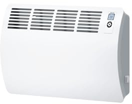 Stiebel Eltron Convecteur mural CON 20 Premium, 2 kW, convient pour des pièces d'environ 24 m², protection antigel, minuterie, détection de la fenêtre ouverte, 2000 W, 230 V, 237833