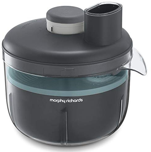 Morphy Richards Prepstar 401014 Robot de cuisine compact, sans BPA, avec bol de 4 l, capacité de 1,6 l, 6 réglages, en acier inoxydable, gris