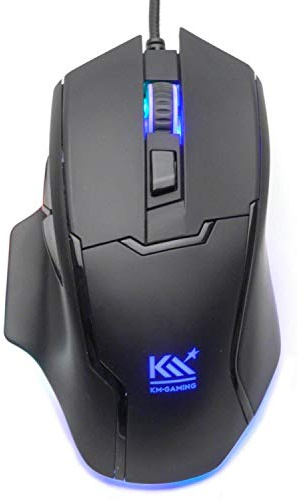 KM-Gaming K-GM4 optische RGB 12.000cpi Gaming Maus USB [Pixart PMW3360 Sensor / 50G / Metal Frame/Omron Schalter/programmierbar]