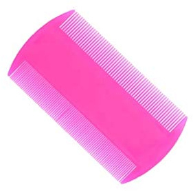 A1SONIC® Neon Double Sided Nit Comb for Head Lice Detection Comb | it removes Nits, Lice and Fleas and eggs (PINK)