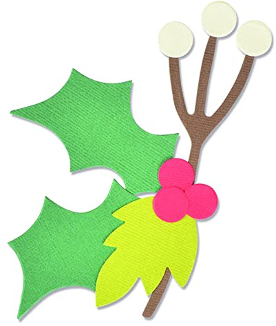 Sizzix Bigz Die-Christmas Nature, 664719 664719-Fustella, Motivo Natalizio, Carta, Multicolor, Taglia unica