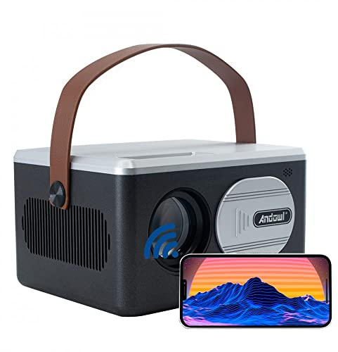 Mediawave Store - Videoproiettore Portatile 1080P ad Alta Definizione HD Lettore Multimediale Compatibile HDMI, Video, Film, Serie TV, Foto, Musica, Partite, Cinema