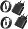 2er-Pack 25W USB C Ladegerät für Samsung,Super Fast Charger mit 2M Ladekabel,Typ C Handy Netzteil Adapter für Samsung Galaxy S24/S23/S22/S21 Ultra/S21+/S20/Note20/S10/S9,für iPhone 15 Pro/für iPad Pro