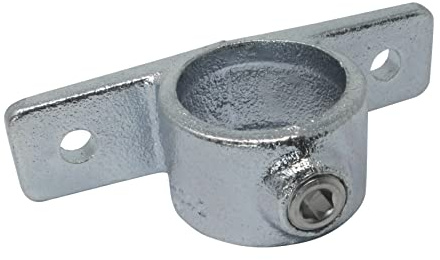 SO-TOOLS® Temperguss Wandbefestigung für 33,7 mm Rohr Befestigung für die Wand, Pfosten bzw. Bodenmontage Rohrverbinder
