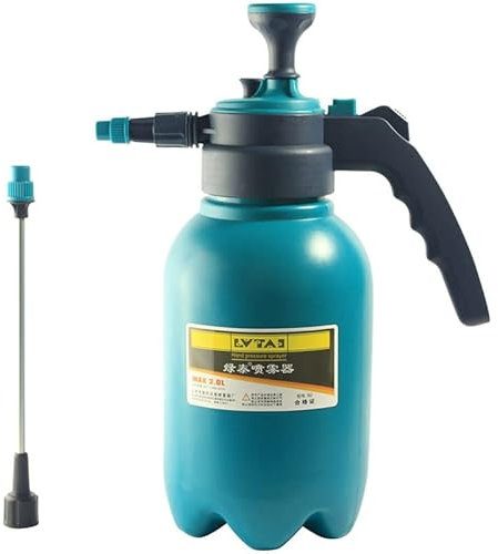 Pulvérisateurs Pulvérisateur de Pression et Lance 2L Pompe à Action pulvérisateur de Pression, 2 litres for Les Plantes intérieures, Nettoyage, extérieur, Engrais de Jardin, Bleu