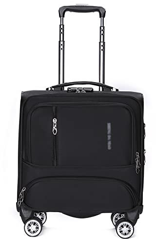 GOTYKE Laptoptasche auf Rädern Business Laptop Rollkoffer - Großer Stauraum - 4 Räder Laptop Rollkoffer Business Koffer Handgepäck Pilotenkoffer Rollwagen (Farbe: H)