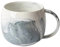 eKsdf Marmoroptik Kaffeetassen Tasse Bauchig Keramikbecher 300ml Mokkatasse Cappuccino Tassen Bürotasse Porzellantasse mit Henkel für Kaffee Tee Mokka Milch Kakao Saft (Grau)