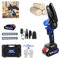 Viaka Mini Motosierra Bateria 4', Motosierra Eléctrica Brushless, Motosierra Bateria, Motosierra de Mano con 1 Baterías 1.5Ah y 2 Cadenas, Motosierra Inalámbrica para Ramas, Jardín, Rboles, Patio