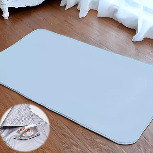 KADEUX Bügelmatte Baumwolle Bügelunterlage, Tragbar Bügeldecke Hitzebeständig, Bügelunterlage Für Tisch Dampfbügeleisen Waschtrockner (Size : 70 * 80cm/28 * 31inch)
