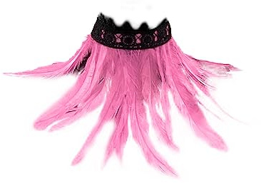 Asudaro Damen Federschmuck Gotisch Feder Epauletten Schulterklappen Cape Eleganter Schal Kurzer Mantel Naturfeder Schal Halloween Viktorianisch Naturfeder Schal Poncho Kragen Wrap Kragen