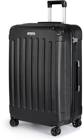 TANTOMI Koffer Groß, Reisekoffer, Hartschalenkoffer Trolley Koffer mit Rollen, Koffer mit 3-Stelliges Codeschloss, Zahlenschloss Teleskopgriff, Suitcase für Reisen Geschäft