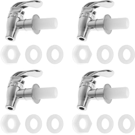 4 Stück Zapfhahn Kunststoff GeträNkespender Zapfhahn Wasserspender Ersatzteile GeträNkespender Zapfhahn Wiederverwendbar,Ersatzteile FüR GeträNkemaschinen Für Säfte, Biere, Getränke und Weine