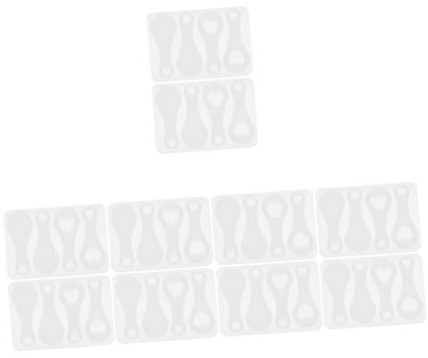 Operitacx 10pièces Moule pour Jetons De Caddie Moule DIY pour Porte-clés Outil De Création De Décorations Époxy pour Caddie
