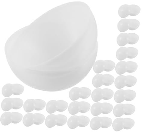 JOINPAYA 35 Stück Lotteriekugeln Weiß Aus Langlebigem PVC Wiederverwendbar Mit Aufklappbarem Design Für Interaktive Party-eventspiele Leicht Auffindbar Und Farbechtkeitsbeständig