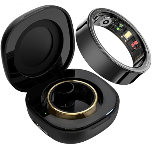 Bague intelligente pour homme et femme - Étanchéité IP68 - Podomètre - Calories - Suivi du sommeil - Bague intelligente Android iOS - Rappel physiologique - Fréquence cardiaque - Tracker d'activité