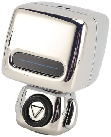 XUMIUZIY Roboter-Bluetooth-Lautsprecher, Niedlicher -Bluetooth-Lautsprecher, Unterstützt Kabelloses Foto- und Anrufen, Kleiner Subwoofer-Lautsprecher für Kinder und Erwachsene (Silver)