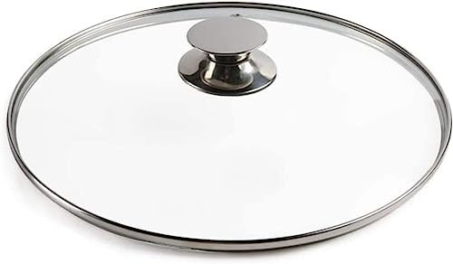 ZPECIAL Universal-Deckel für Töpfe und Pfannen, Pfannendeckel, Ersatz-Bratpfannen, Wok, Ersatz-Topfdeckel, gehärtetes transparentes Glas, Topfdeckel für Zuhause, Küche, 12 cm