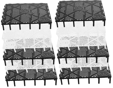 SUPVOX Aquarium Filter Bottom Fish Tank Separator 12pcs Plastic Filter Plates for Aquarium Accessories