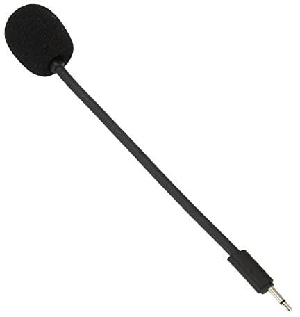 Haofy Remplacement du Microphone Détachable, Prise 2,5 Mm, avec Réduction du Bruit, Bras Pliable, Prise Plaquée Or, Idéal pour Les Micros Perdus ou Endommagés