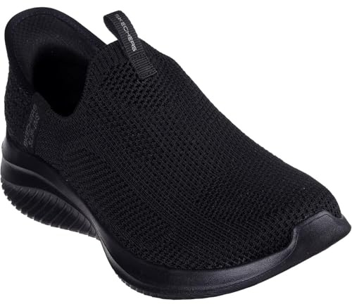 Skechers Mujer Ultra Flex 3.0 Easy Win Slip-In ENTRENADOR, Black Knit/Trim, 39 EU