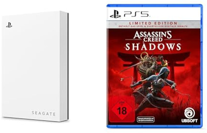 Seagate Game Drive PlayStation 5 2TB + Assassin's Creed Shadows Limited Edition Bundle