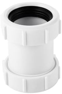40mm Straight Pipe Connector, Straight PVC Connection Joiner Coupling, Pipe Extension Connectors Plumbing Fittings for Bathtub Kitchen Sink Shower Tray