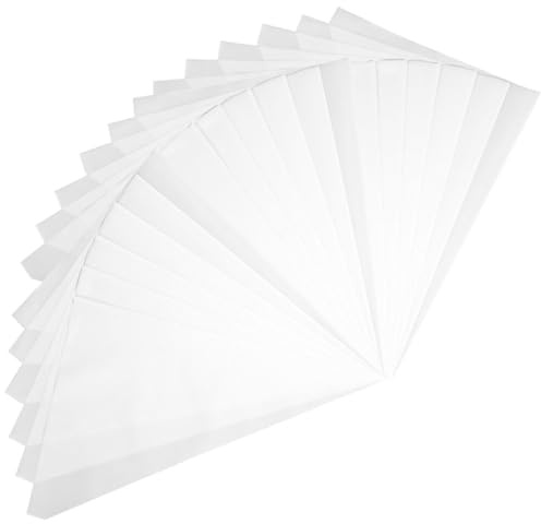 HAMPPLIES Sacchetti per Malta Bianco 100 Pezzi in Ldpe Alta Resistenza e Buona Tenacità per Stuccatura Fughe Piastrelle e Lavori di Impermeabilizzazione