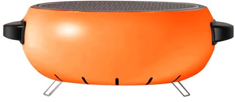 Parrilla de carbón portátil para barbacoa al aire libre, estufa de carbón fácil de usar, barbacoa de carbón de mesa, ideal para camping, picnics y accesorios de cocina en el patio trasero