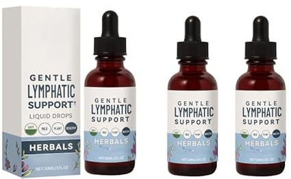 Lymfstöd flytande/skonsam vård/stödjer hudens vitalitet och elasticitet,3Pcs