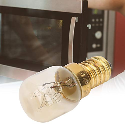 Akozon Paquete de 10 Bombillas de Horno E14 de Latón Ondulado, Resistentes Al Calor a 300 °C, Opciones de 15 W/25 W, Ideales para Iluminación de Horno, Piezas de Repuesto Fáciles de Instalar