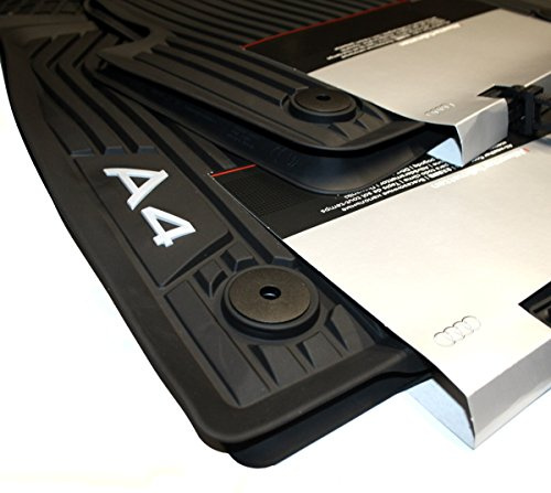 Audi Original A4 B9 8W Fußmatten Gummi Premium Gummimatten Allwetter 4-teilig vorn+hinten 8W1061501041 8W0061511041