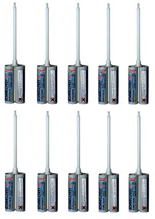 Soudal Kombiset 10x 2K-Schnellfest 210ml Zargenschaum Türenschaum Montageschaum