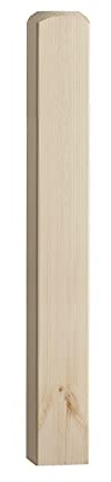 90mm Pine Newel Base (510mm Half Post)