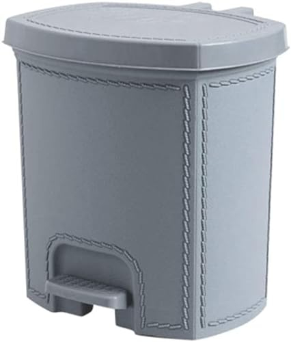 YMXWFC Trash Can Plastic Garbage Can Pedal Type Living Room Clam Shell Paper Basket Household Waste Can Bathroom Kitchen Indoor