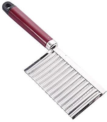 Taglia Patate Coltello multifunzionale a onda commerciale for il taglio del lupo patate da dente della famiglia dei denti della famiglia del wolf a grana profonda del wolf del dente che taglia la pata