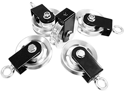 Umlenkrolle mit Kugellager 73-95mm Lager Heben Gymnastik Riemenscheibe Silent u Form Hängende Rad Fitness Stärke Training Zubehör Schwere Traktionsrad (Color : 88mm)