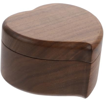 DECHOUS 1stück Herzförmige Musikbox Aus Vintage Spieldose Für Heimdekoration Geburtstagsgeschenk Tiefbraun Kreative Gestaltung Tragbar Für Hochzeiten Und Feiern